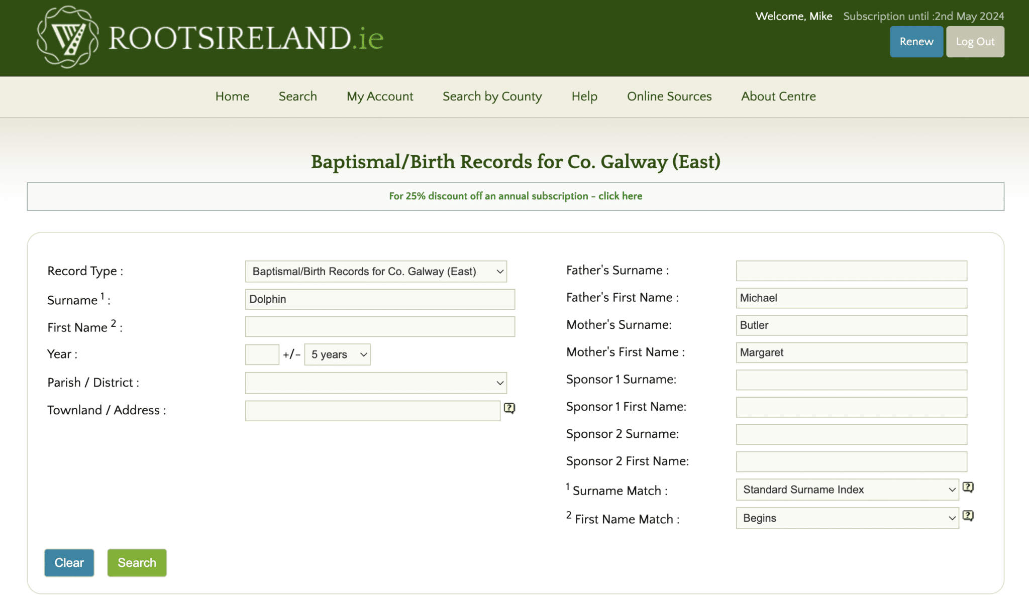 Screenshot 2023 12 06 at 12.02.59 - Module 5: Let's Search the Irish Church Records