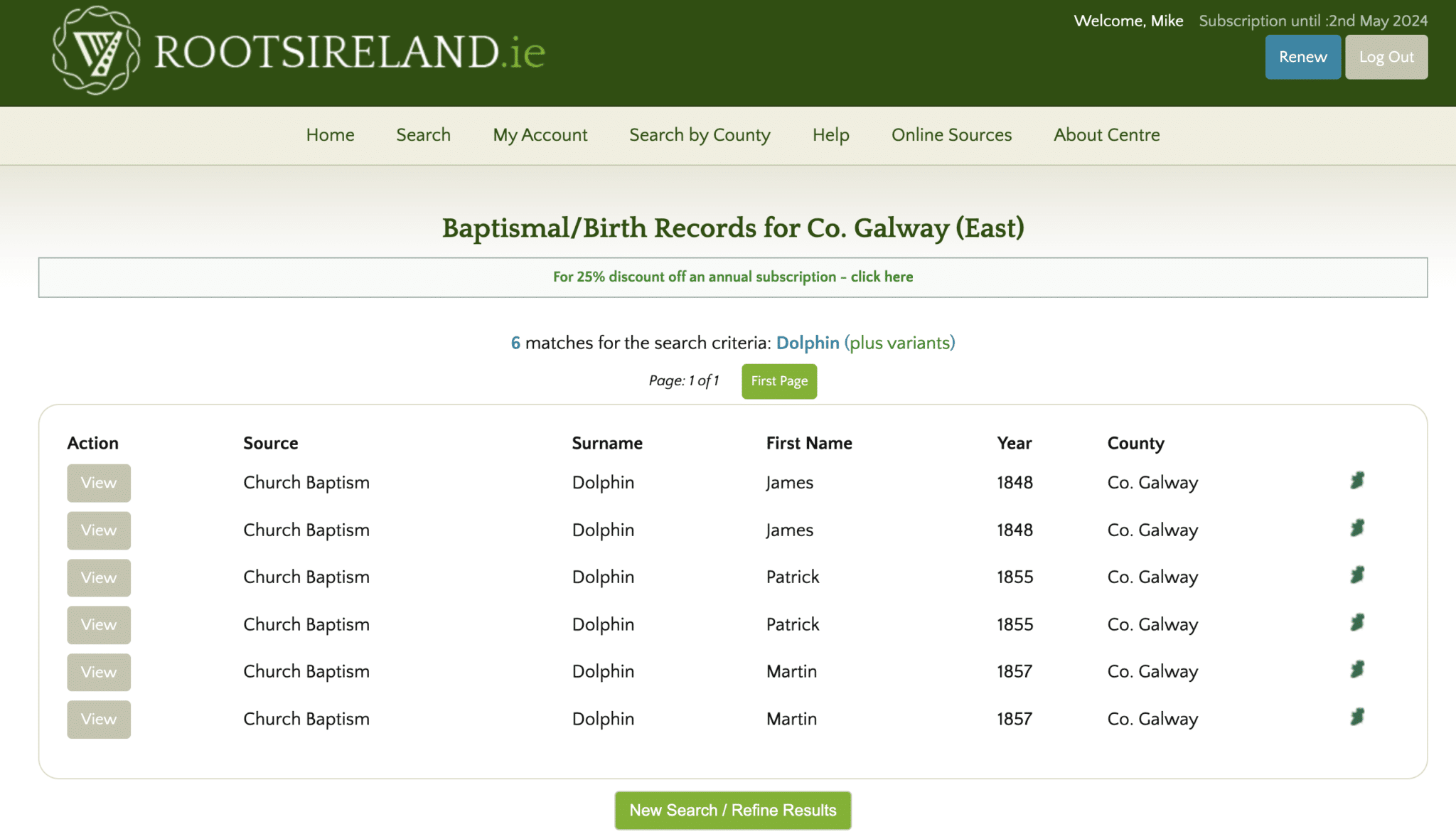 Screenshot 2023 12 06 at 12.04.53 - Module 5: Let's Search the Irish Church Records