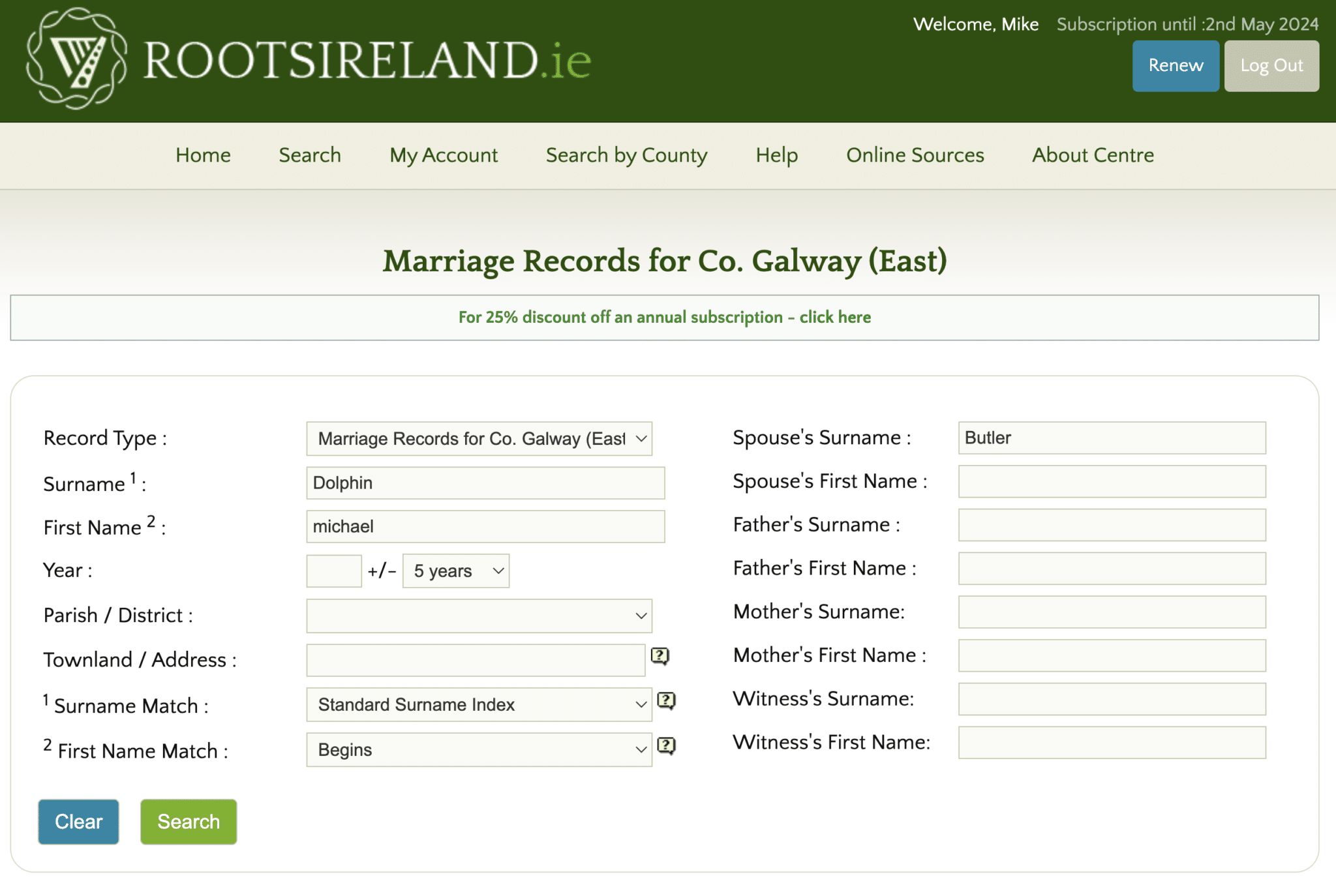 Screenshot 2023 12 06 at 12.59.00 - Module 5: Let's Search the Irish Church Records