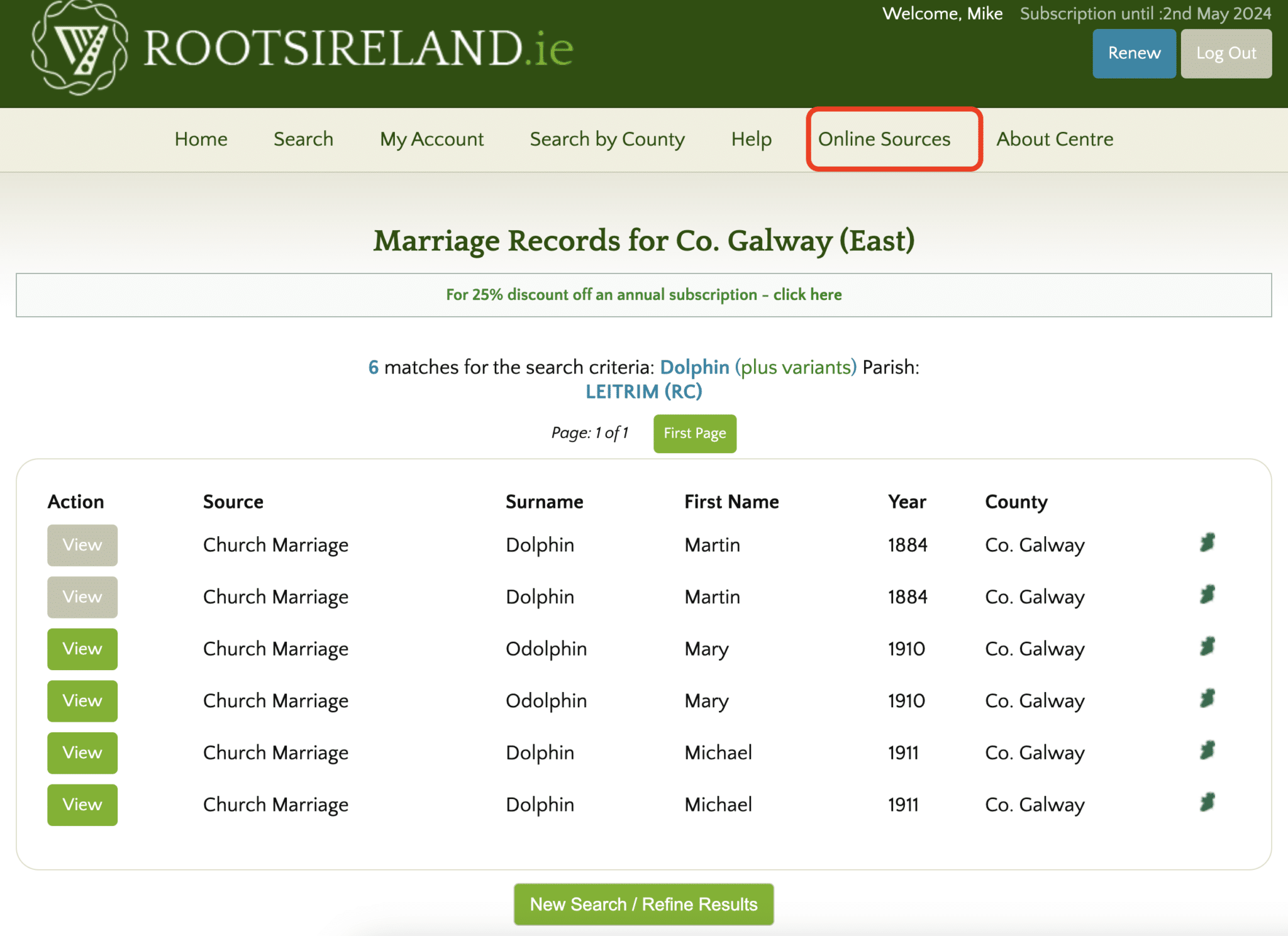 Screenshot 2023 12 06 at 13.43.12 - Module 5: Let's Search the Irish Church Records