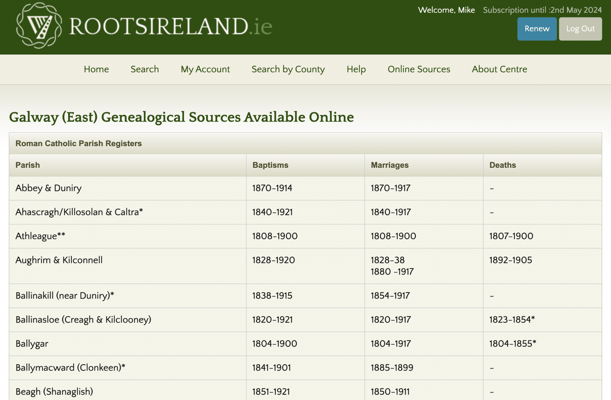 Screenshot 2023 12 06 at 13.46.13 - Module 5: Let's Search the Irish Church Records