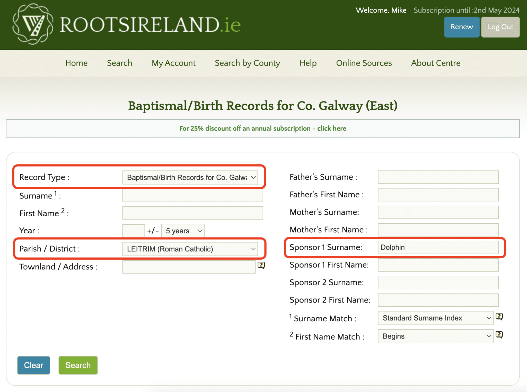 Screenshot 2023 12 06 at 14.36.39 - Module 5: Let's Search the Irish Church Records